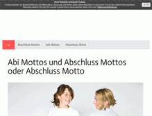 Tablet Screenshot of abi-motto.de
